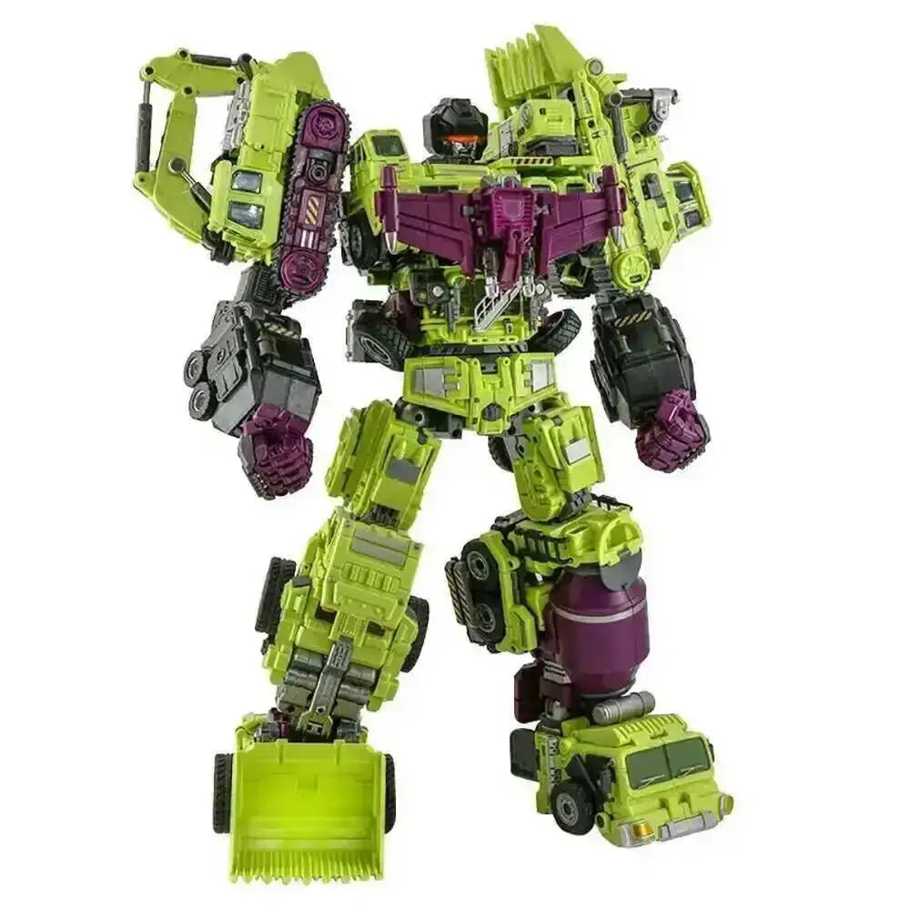JINBAO 8008 GT Transformation Actionfiguren Spielzeug Masterpiece Devastator Filmmodell 42cm ABS 6 IN 1 Verformungs-Autoroboter Puppen