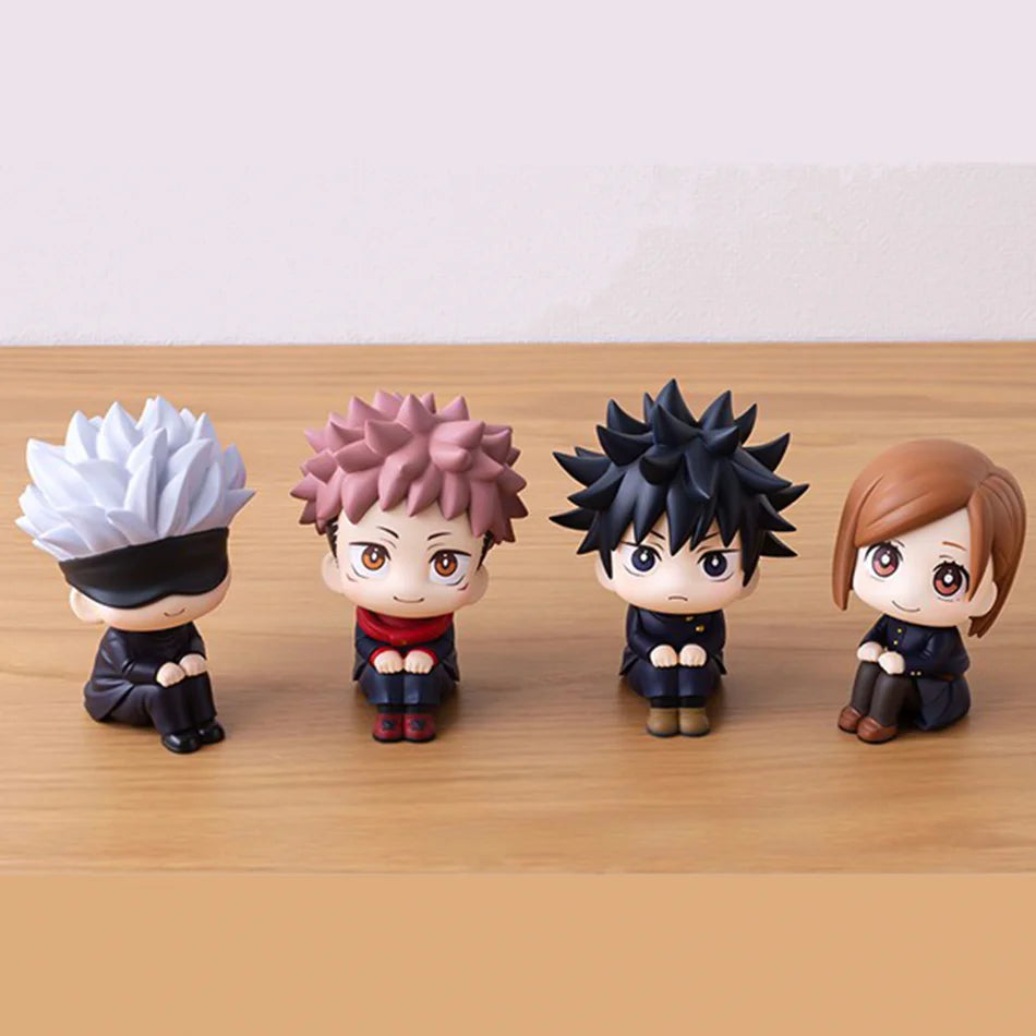 Jujutsu Kaisen Anime Figures Geto Suguru Gojo Satoru Doll Fushiguro Toji Okkotsu Yuta Inumaki Toge Q Version Toy Collection Gift