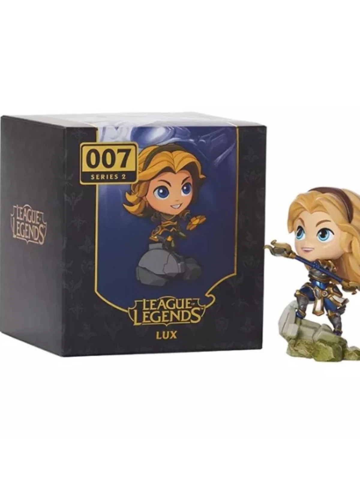 Original LOL League of Legends Radiant Girl Lux Figure Q Version Animation Action Figure Collection Ornament Model Toy Gift