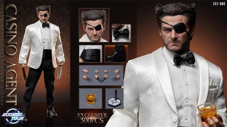SOOSOOTOYS SST-082 1/6 Soldier CASINO AGENT Full Set 12'' Action Figure Model Toy In Stock