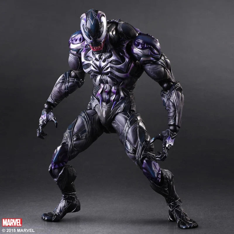 Play Arts Venom Action Figure PA Marvel Collection Doll Toys Amazing Spiderman Model