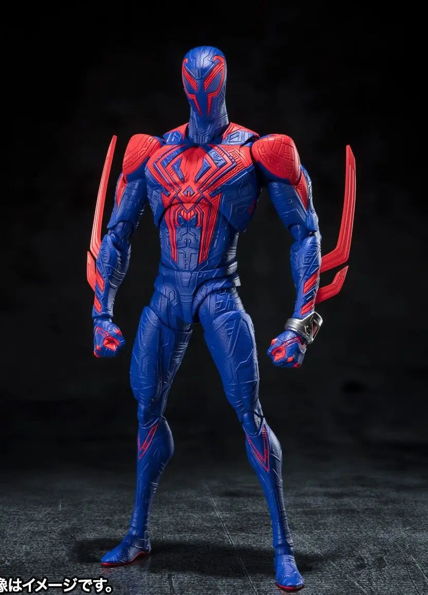 Desk Decora Figurines Gift Spiderman 2099 Anime Figure Spiderman Across The Spider-Verse Part One Shf Action Figurine Model
