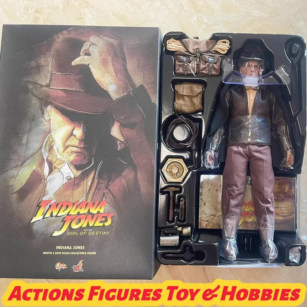 In Stock Hottoys Hot Toys HT MMS716 1/6 Indiana Jones and The Dial of Destiny Anime Action Figure Toys Models Collectible PVC