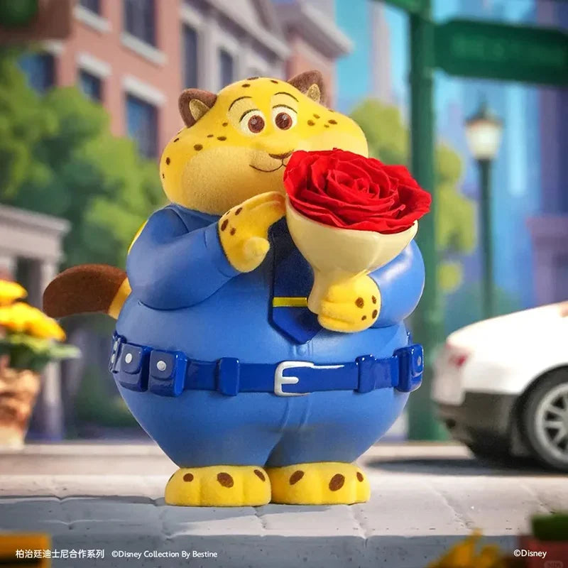 New Original Zootopia Flower Series Blind Box Trend Play Merchandise Judy Hopps Model Nick Wilde Figures Mystery Box Gift Toy