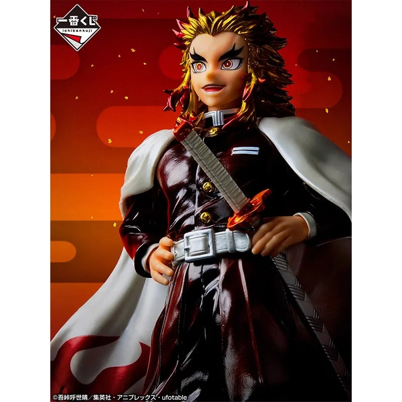 In Stock Original BANDAI Ichiban Kuji Demon Slayer Rengoku Kyoujurou Tomioka Giyuu Kochou Shinobu Anime Figures Toy Gifts