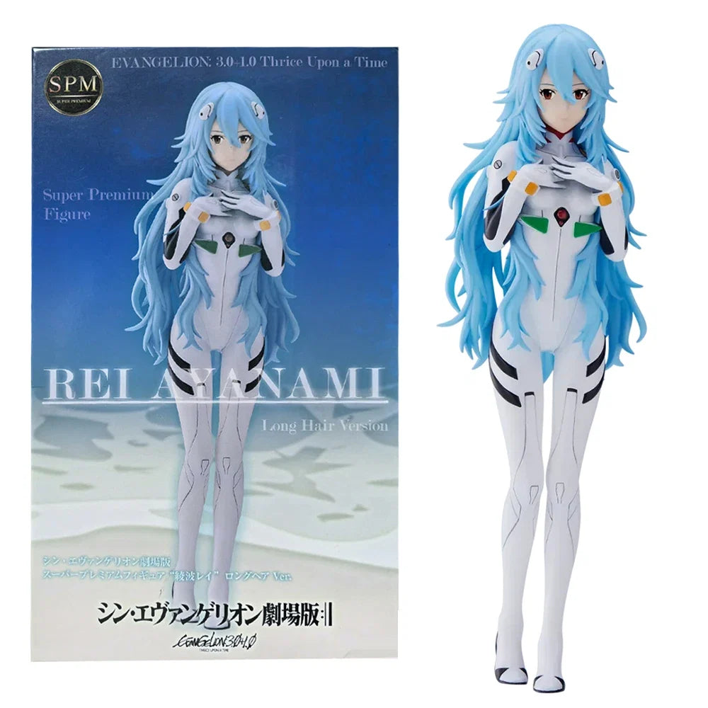 19cm Anime New Theatrical Version Finale Long Hair Ayanami Rei Eva Figure Action Figure PVC Model Doll Classic Toys Gifts