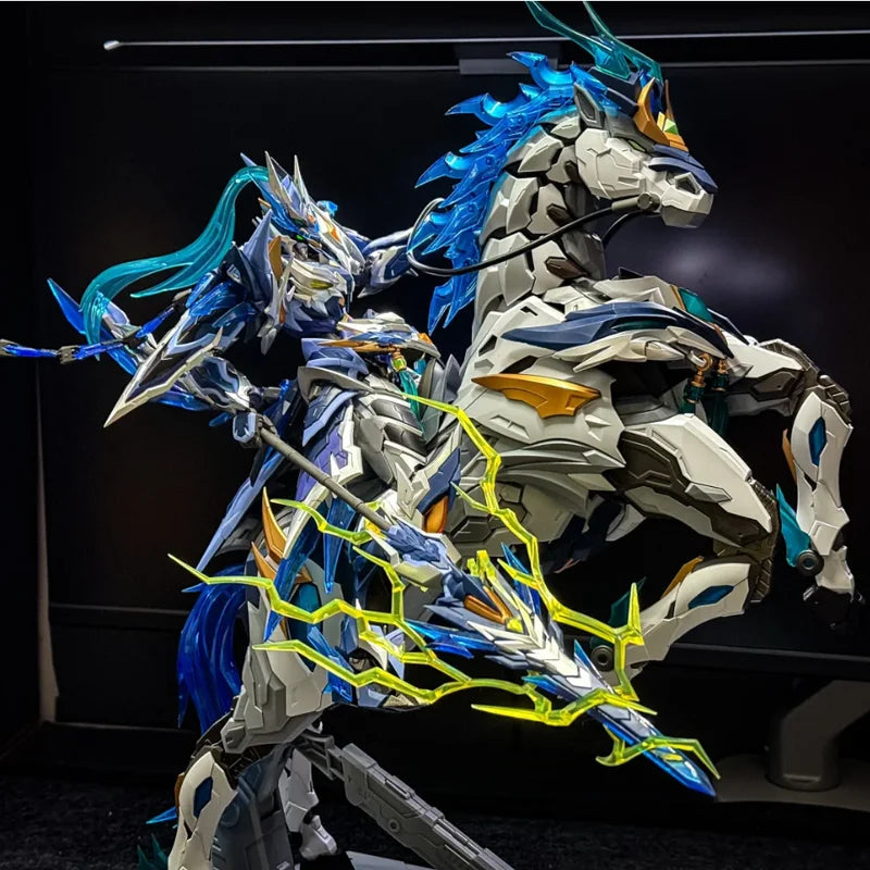Motion Drive Zhao Yun With Mount Alloy Skeleton Super Articulated DIY Assembly Robot Model Toy Handmade Collectible Figures