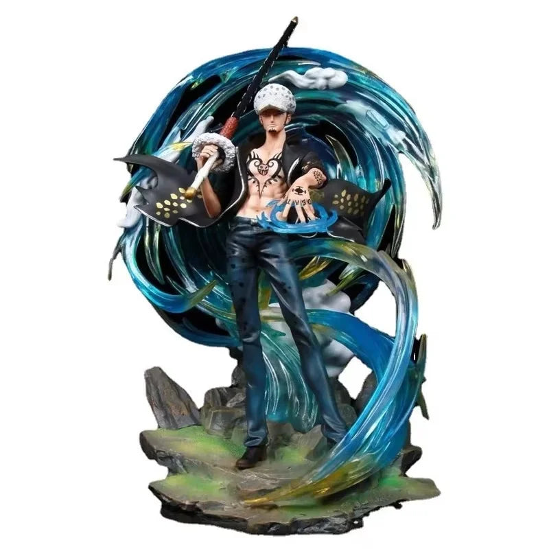 One Piece Gk Large Trafalgar Phantom Luo Action Figure Luminous Handheld Model Ornament High Quality Collectible For Boys
