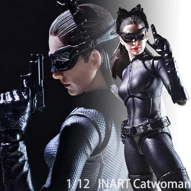 In Stock Inart Catwoman Selina Kyle Figur 1/12 Bewegliches Modell Spielzeug The Dark Knight Rises Actionfiguren