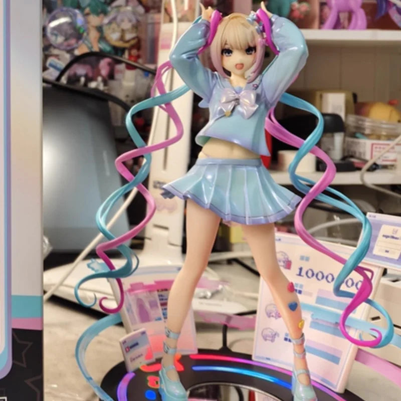 Original PVC 23.7CM APEX Toys NEEDY GIRL OVERDOSE Ame-Chan Chouzetsu Saikawa Tenshi-Chan Toy Gifts Anime Figure Collectible Doll