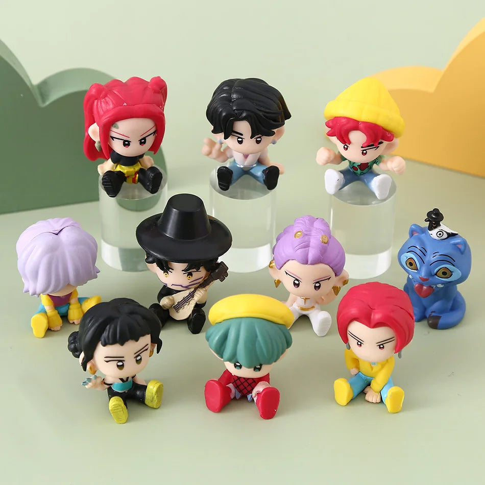 New Kpop Demon Hunters Anime Merchandise Rumi Mira Zoey Character Figurine 5CM Toys Cute Q Version Model Ornaments Birthday Gift
