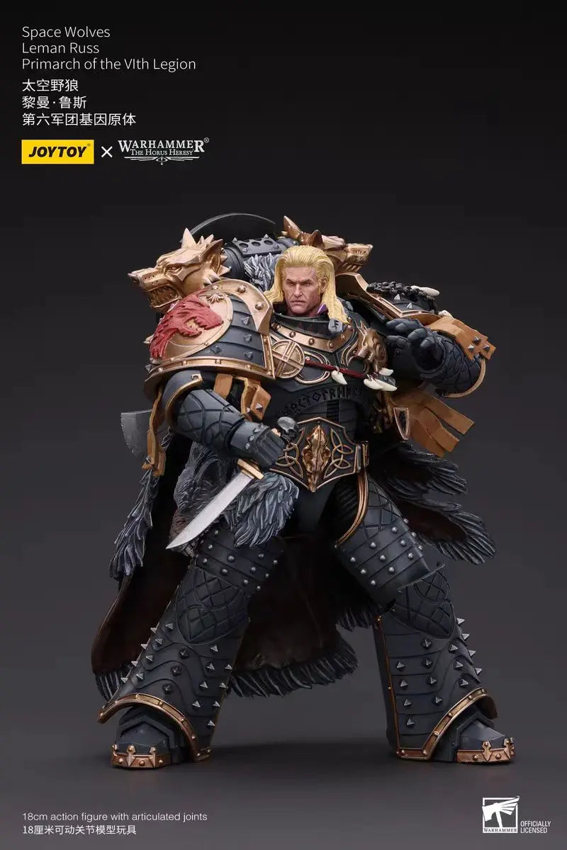 【In Stock】JOYTOY Warhammer 40K Space Wolves Leman Russ Primarch of The Vlth Legion 1/18 Action Figure