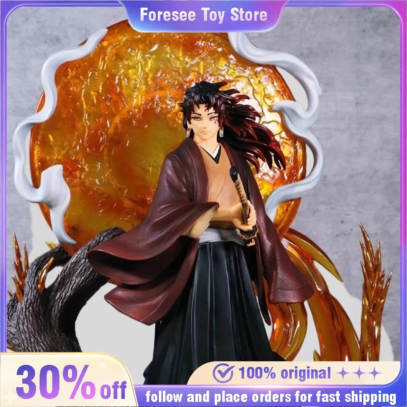 In Stock 40cm Anime Demon Slayer Tsugikuni Yoriichi Action Collectible PVC Model Figure Desk Decor Statue Model Kids Toy Gifts