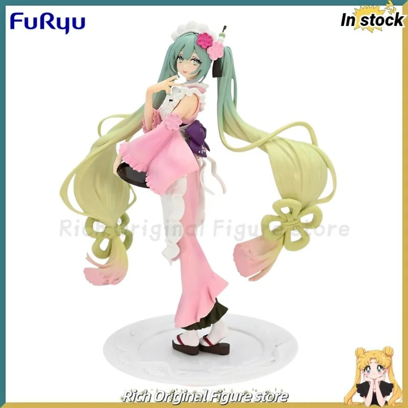 【In Stock】Original FuRyu Exc∞d Creative Figure SweetSweets Series Piapro Hatsune Miku-Matcha Ice Cream Sakura Pink-Anime Figure