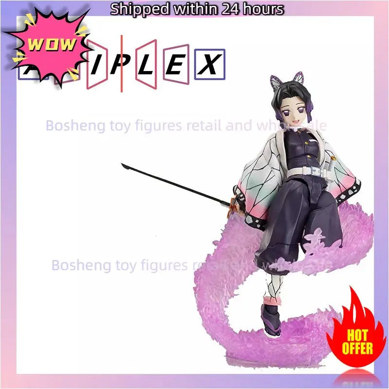 Original ANIPLEX BUZZmod Demon Slayer Shinobu Kocho In Stock 16cm Anime Collection Figures Model Toys