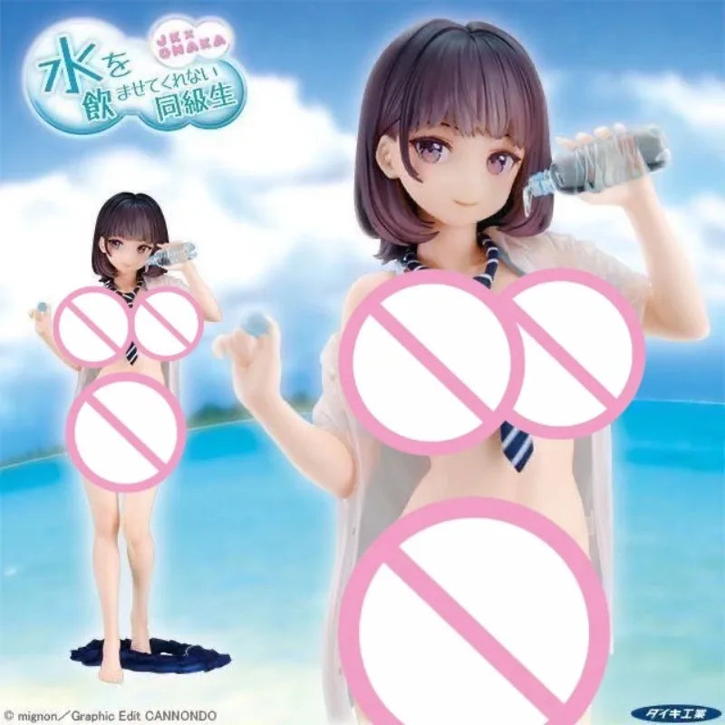 In Stock NSFW Mizu O Nomasetekurenai Doukyuusei Sexy Nude Girl Anime Action Hentai Figure Collection Model Adult Toys Ornaments