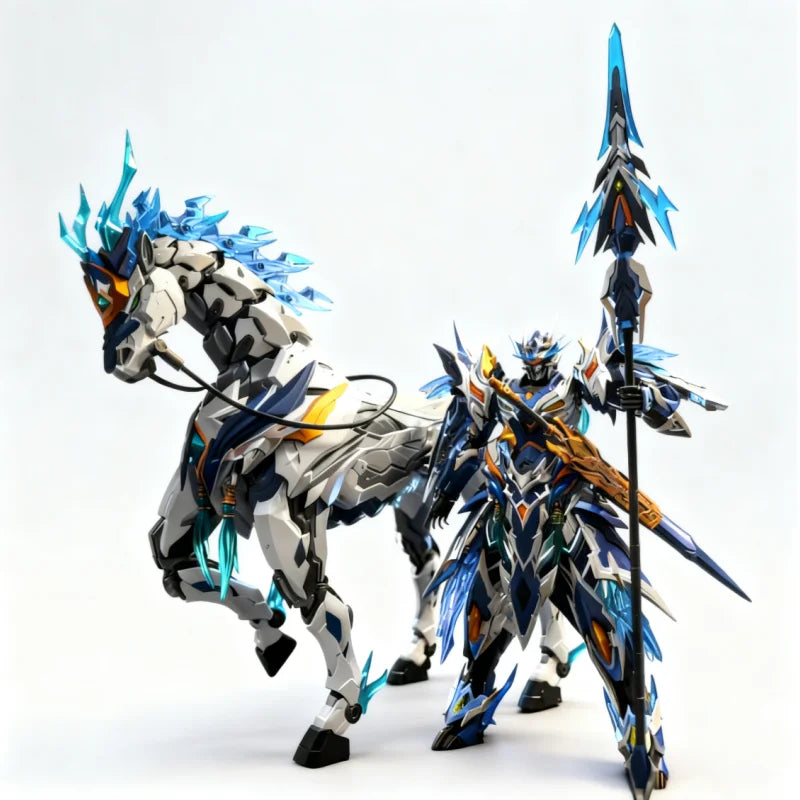 Legend Of Star General 1/10 Zhao Yun Assembly Model Kit Action Figures Mecha Model Alloy Skeleton Decor Boy Toy Gift Collectible