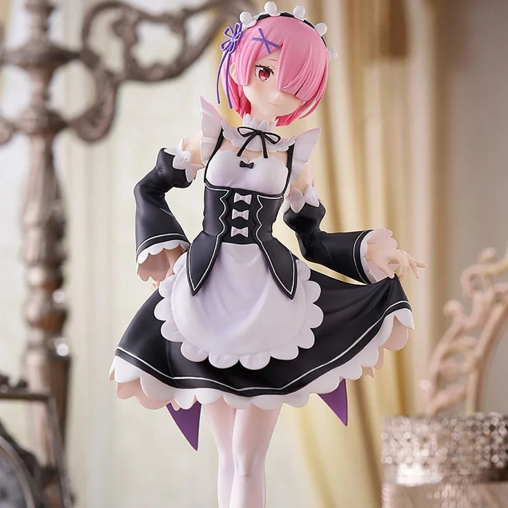 Original in Stock Good Smile Company Pop Up Parade Re:Zero Kara Hajimeru Isekai Seikatsu Ram Anime Figure  Action Figure