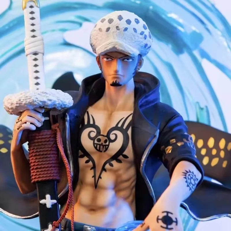One Piece Gk Large Trafalgar Phantom Luo Action Figure Luminous Handheld Model Ornament High Quality Collectible For Boys