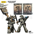 1/18 JOYTOY Action Figure Horus Iron Warriors MKVI Tactical Sergeant and Command Squad Chosen with Legion Standard