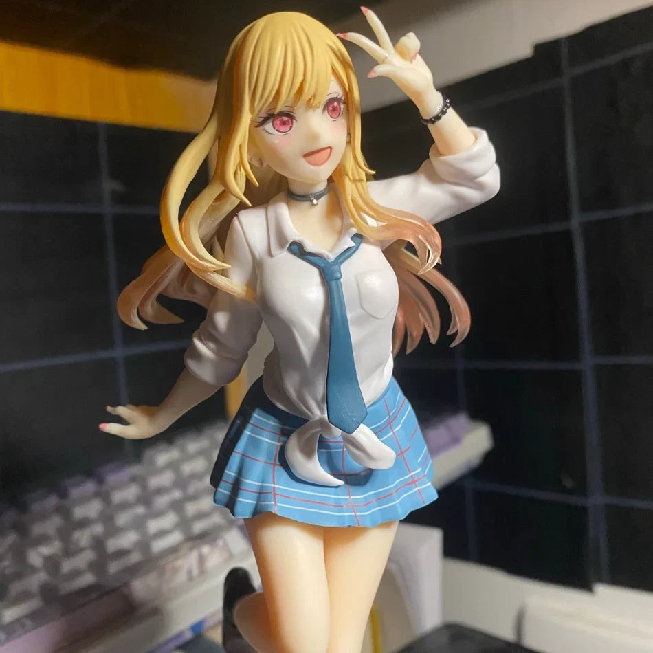 My Dress Up Darling MARIN KITAKAWA Uniform Anime Figure Toys 18.5cm PVC Model Desk Decoration Collector Birthday Doll Gifts