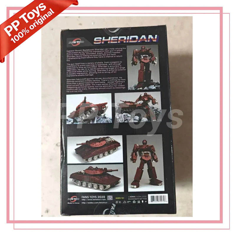 Neu auf Lager: FANS TOYS FansToys FT41 FT-41 Sheridan Warpath Masterpiece Actionfigur Roboter-Spielzeug