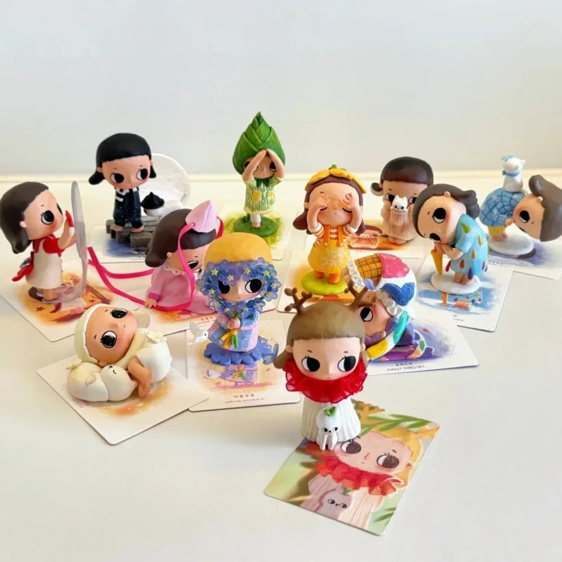 New Genuine Popmart Nyota I Am The Seasons Series Blind Box Cute Action Figures Toys Mystery Box Collectible Model Toy Gift