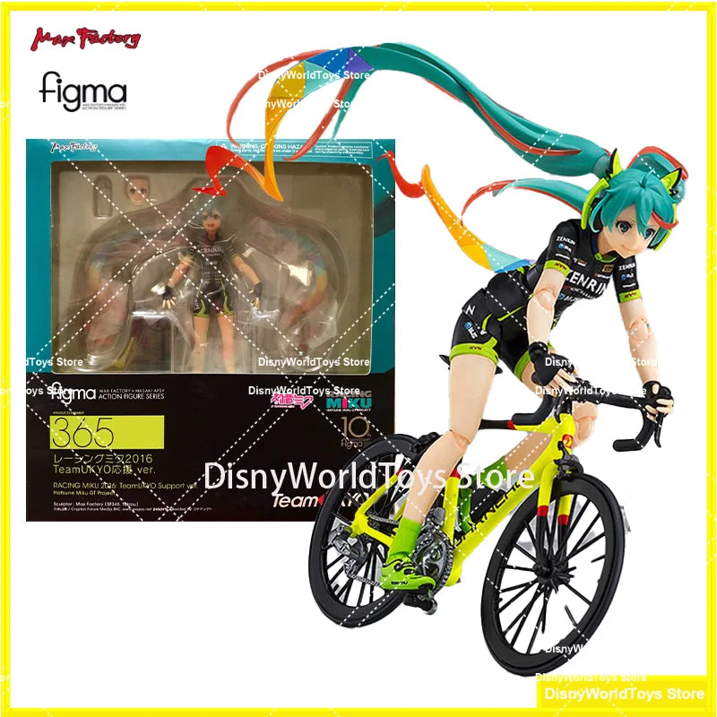100% Original Figma 365 Racing Miku 2016 TeamUKYO Support ver. In Stock Anime Action Collection Figures Model Toys