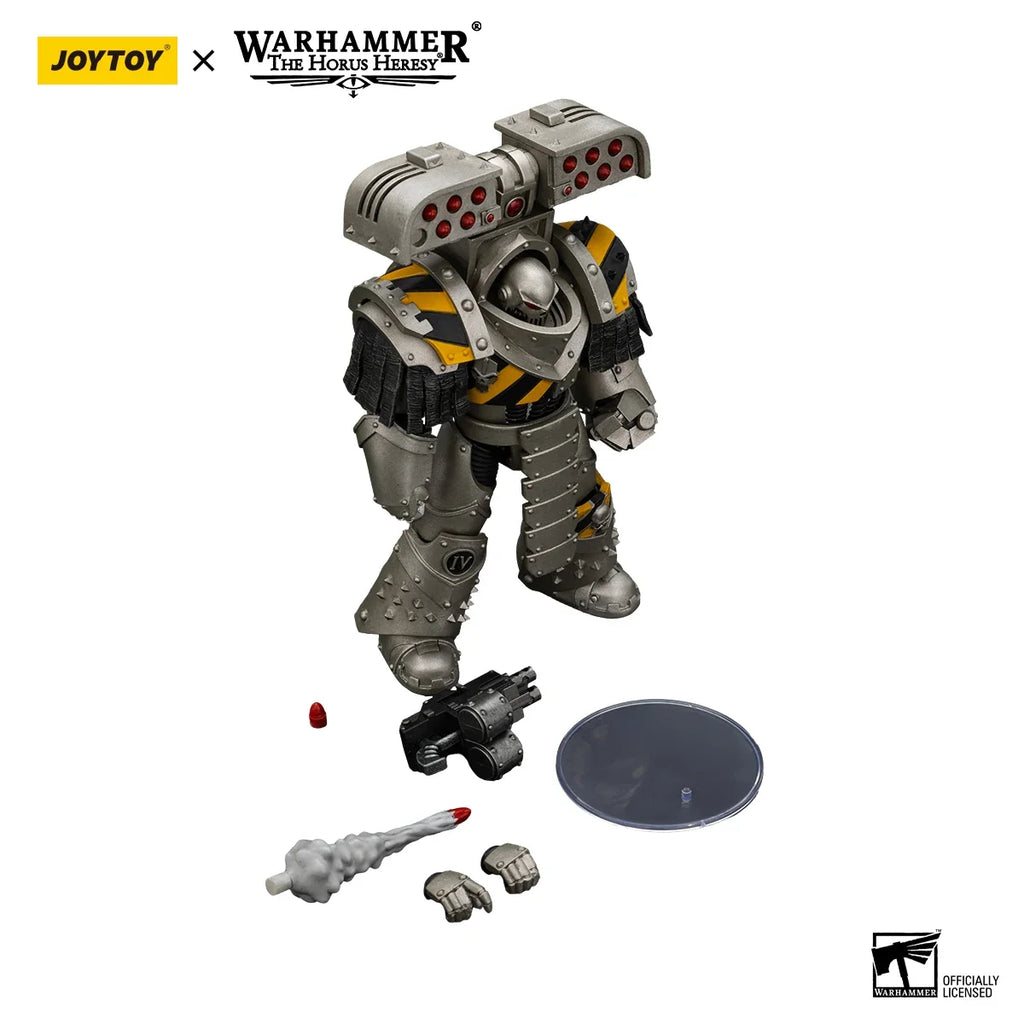 【In Stock】JOYTOY Warhammer 40K Tlron Warriors Tyrant Siege Terminator with Rocket Launcher Model Toy 1/18 Action Figure