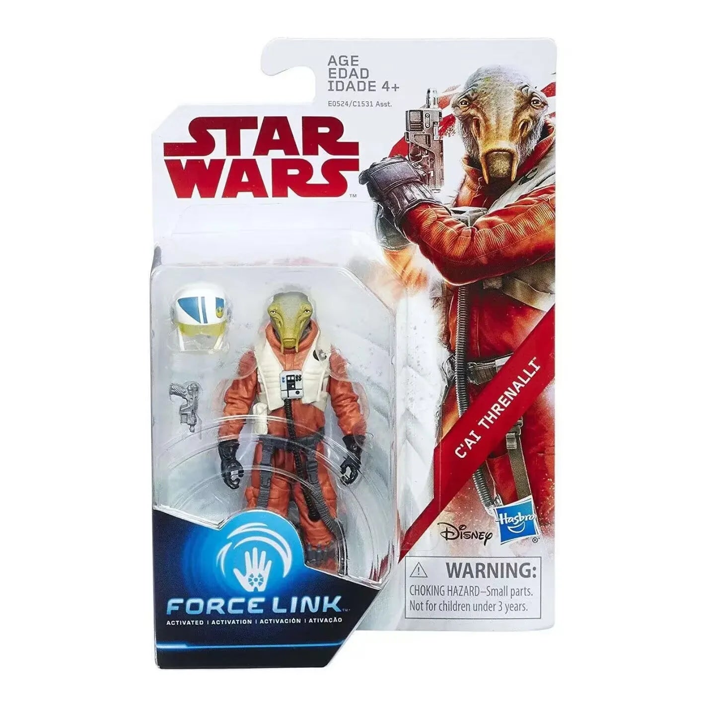 Star Wars Force Link Obi-Wan Master Yoda Chewbacca Cai Threnalli Luke Rey Rose First Order Tooper 3.75" Boxed Action Figure