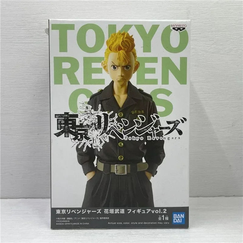 Bandai Tokyo Revengers Baji Keisuke Mitsuya Takashi Hanagaki Takemichi Anime Action Figures Collection Ornaments Figure Toys
