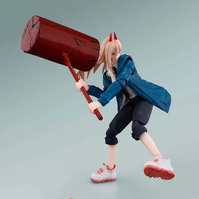 Bandai Chainsaw Man Anime Figure SHF Denji Pochita Power Makima Hayakawa Aki Collectibles High Poseability Toys For Boys Gift