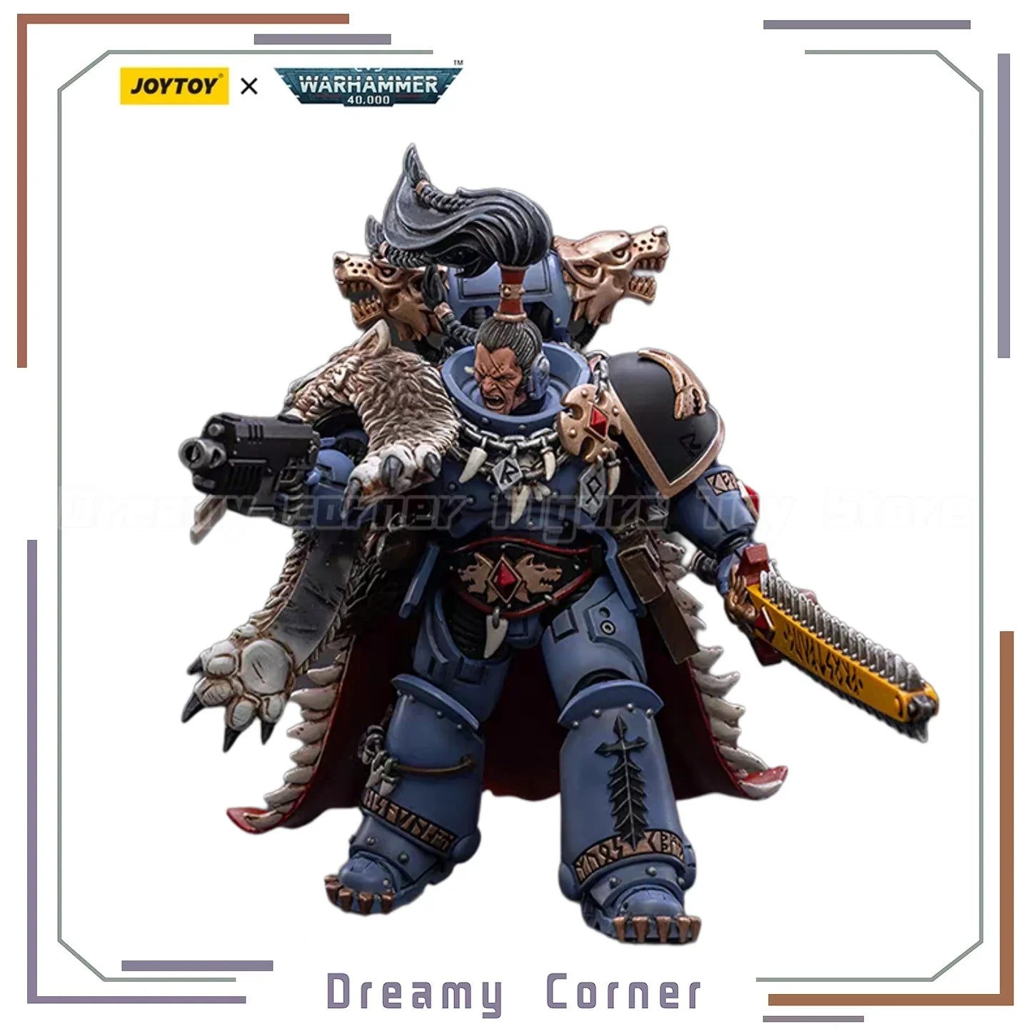 【In stock】Original JOYTOY Warhammer 40K Space Wolves Ragnar Blackmane 1/18 Action Figure