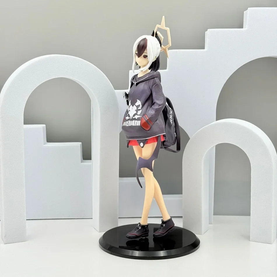 Anime Blue Archive Kayoko Figure Hooded Sweatshirt Kayoko Onikata Figure Beautiful Girl Standing Posture Figurine PVC Toys Gifts