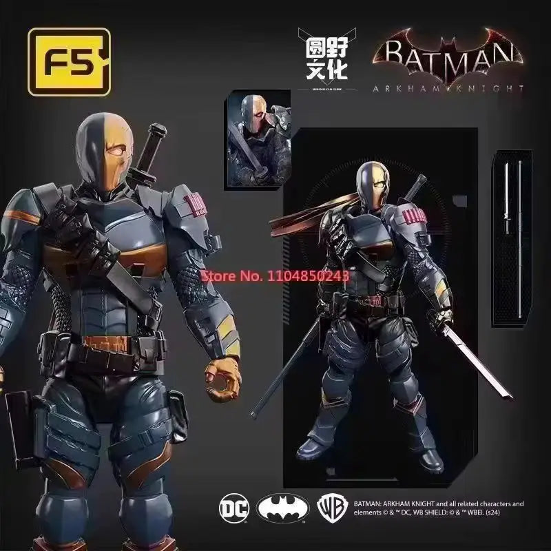 Hot F5 Roundd Culture Batman Series Model Doll Arkham Knight Deathstroke Red Hood Desktop Model Toys Doll Festival Gift