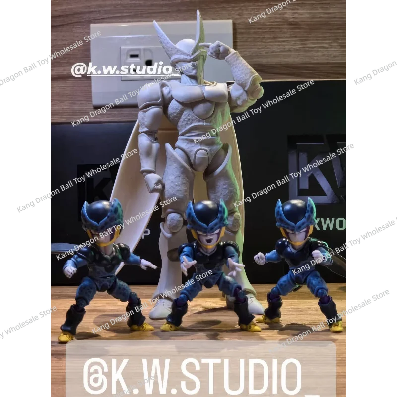 KW Studio Dragon Ball Z Cell Masked Perfext Monster Dx Blue Purple Ver KW006ADX KW006BDX Cell Anime Action Figures Gifts Toys