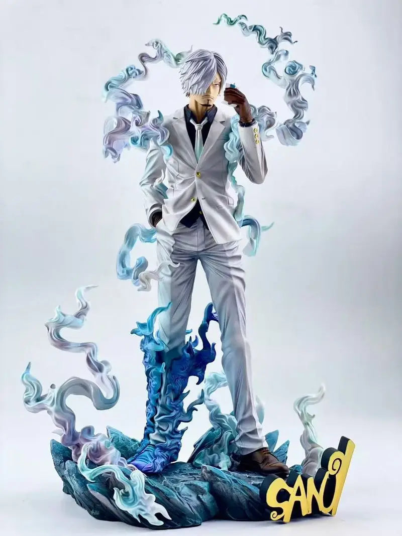 28cm  Anime One Piece Figure Sanji Figures Smoking Sanji Figurine Statue Pvc Collection Model Decoration Doll Toys Gifts