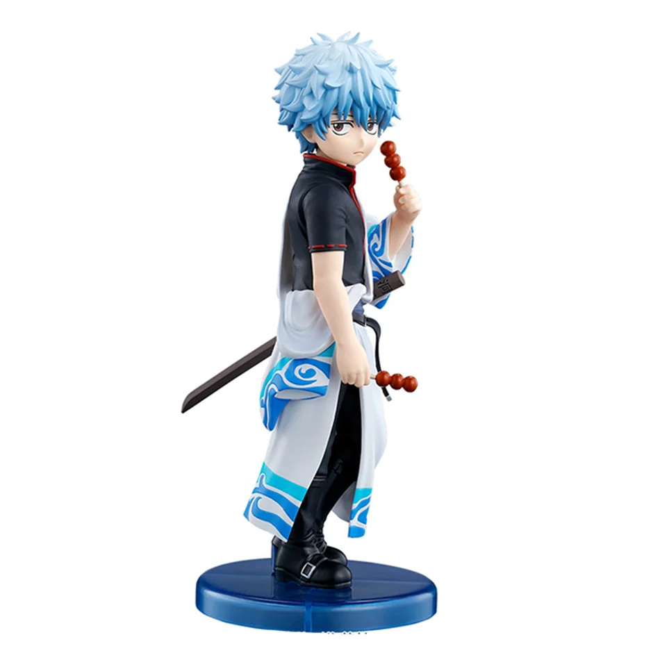 Original 14CM Anime Gintama Figure Sakata Gintoki Katsura Kotarou Stand Anime Model Toys Gifts Collection Decoration Ornaments