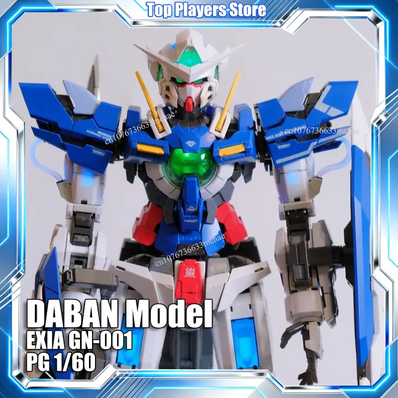 In Stock DABAN Model GN-001 EXIA PG 1/60 Assembly Model Kit Toy With LED Action Figure Model Robot Mecha Gift