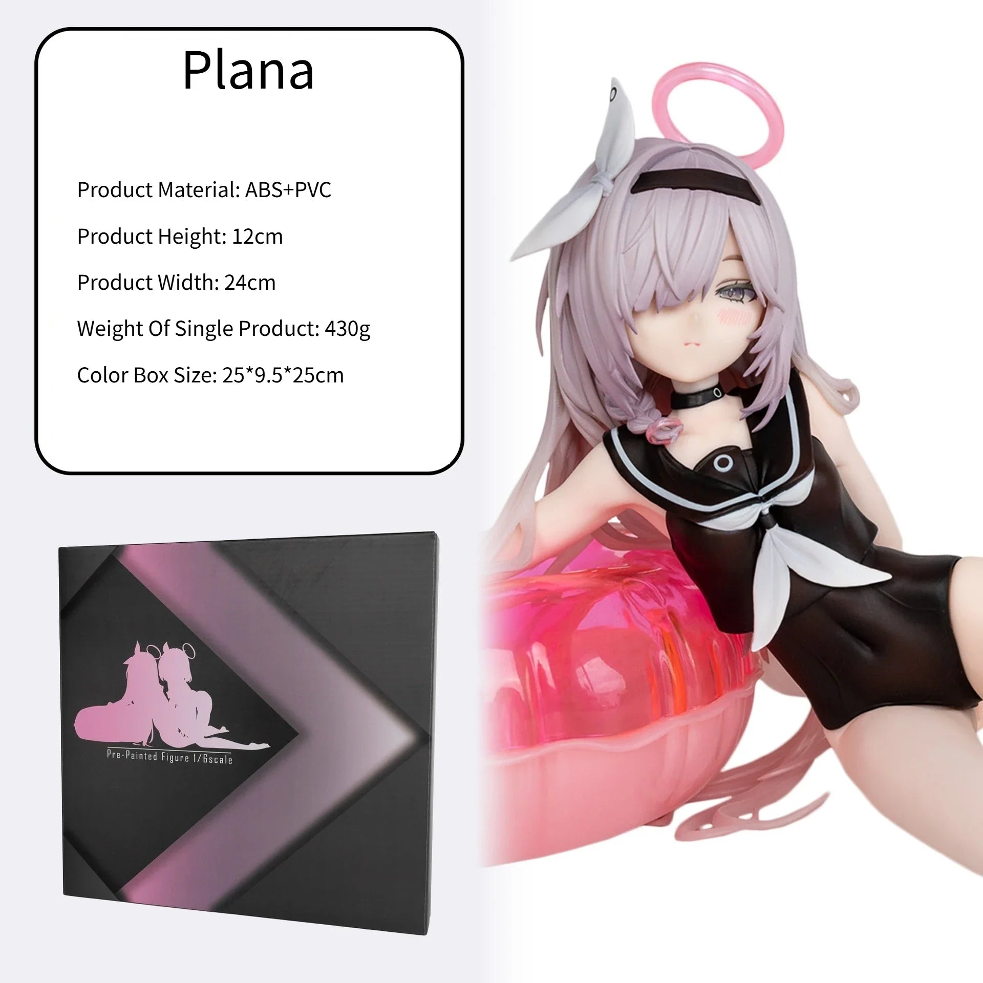 12cm Blue Archive Plana & Arona Swimsuit Ver. Game Girl ABS Figure Model Statue Fans Collection Desktop Decoration Ornament Toys
