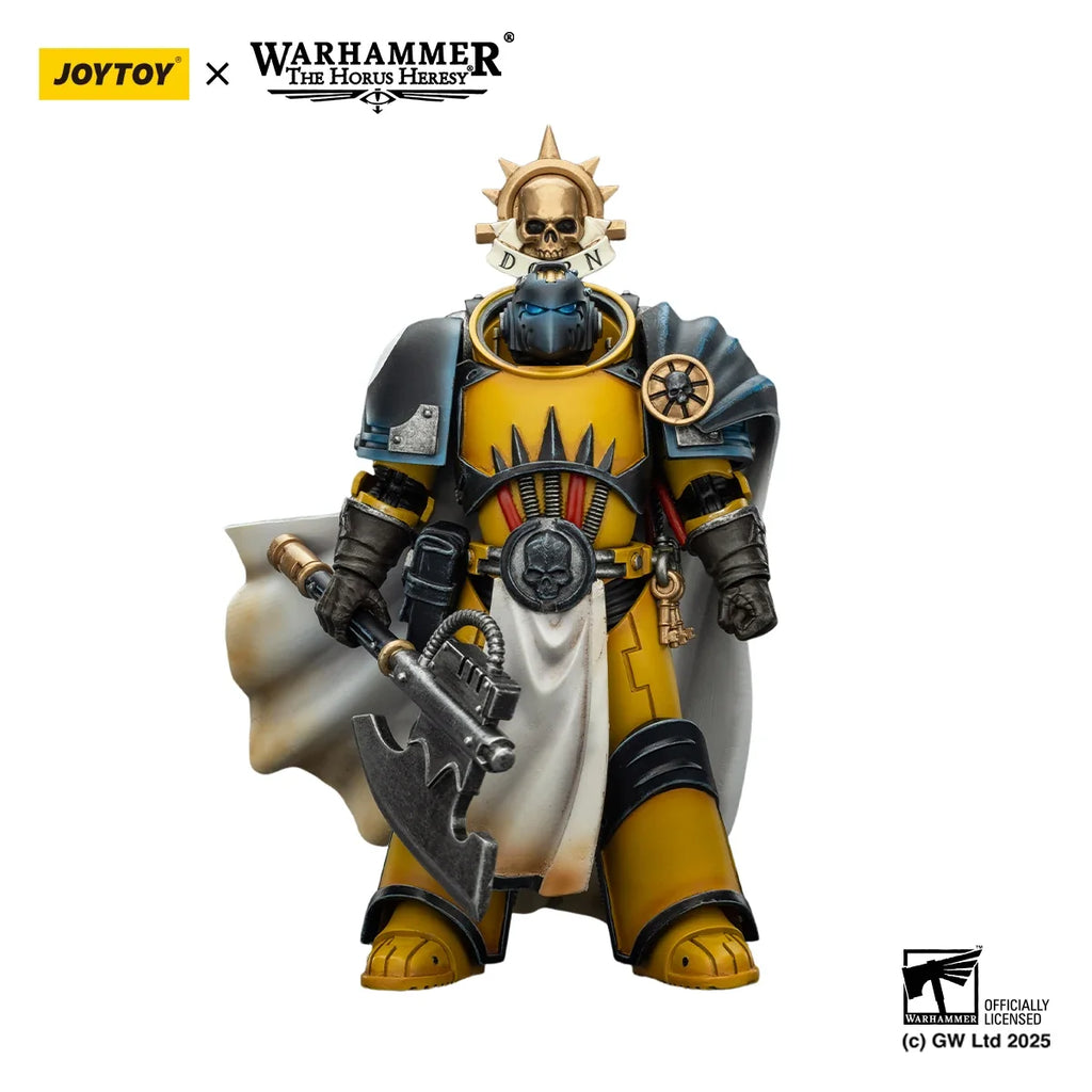 [Pre-order]JOYTOY Warhammer 30K 1/18 Action Figure Imperial Fists Legion Praetor in Tartaros Terminator Armour&Librarian Consul