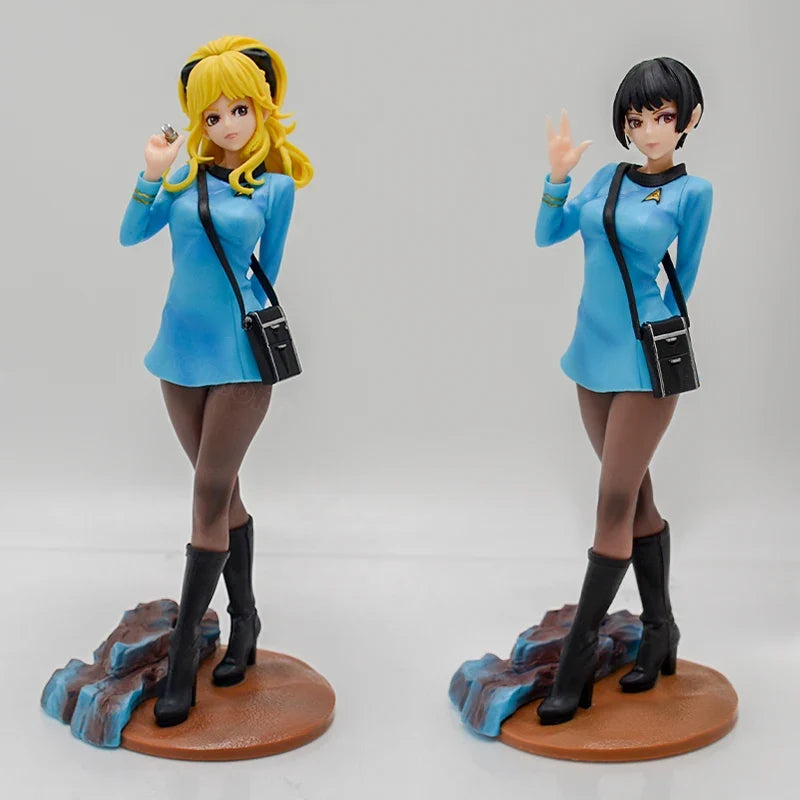 20cm Star Trek Bishoujo Vulcan Science Officer Anime Girl Figure Command/Medical Officer Action Figure Collection Model Doll Toy