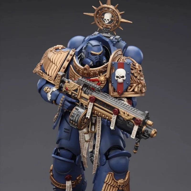 JOYTOY Warhammer 40K Ultramarines Heavy Relic Primus Armor Cooperative Game Line 3 Action Figure 1/18 Tabletop Ornament Model
