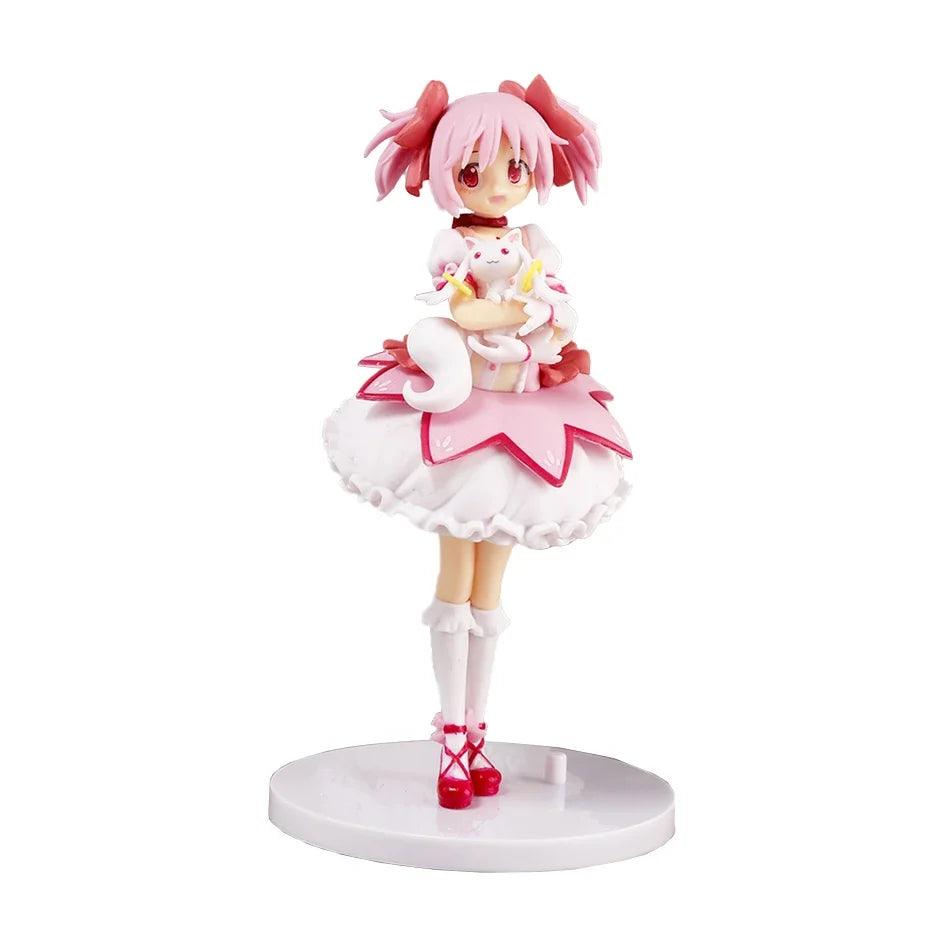 15CM Aniem Figure Puella Magi Madoka Magica Sitting Posture Madoka Action Figure Magic Girl Model Decor Statue Dolls Toys Gift