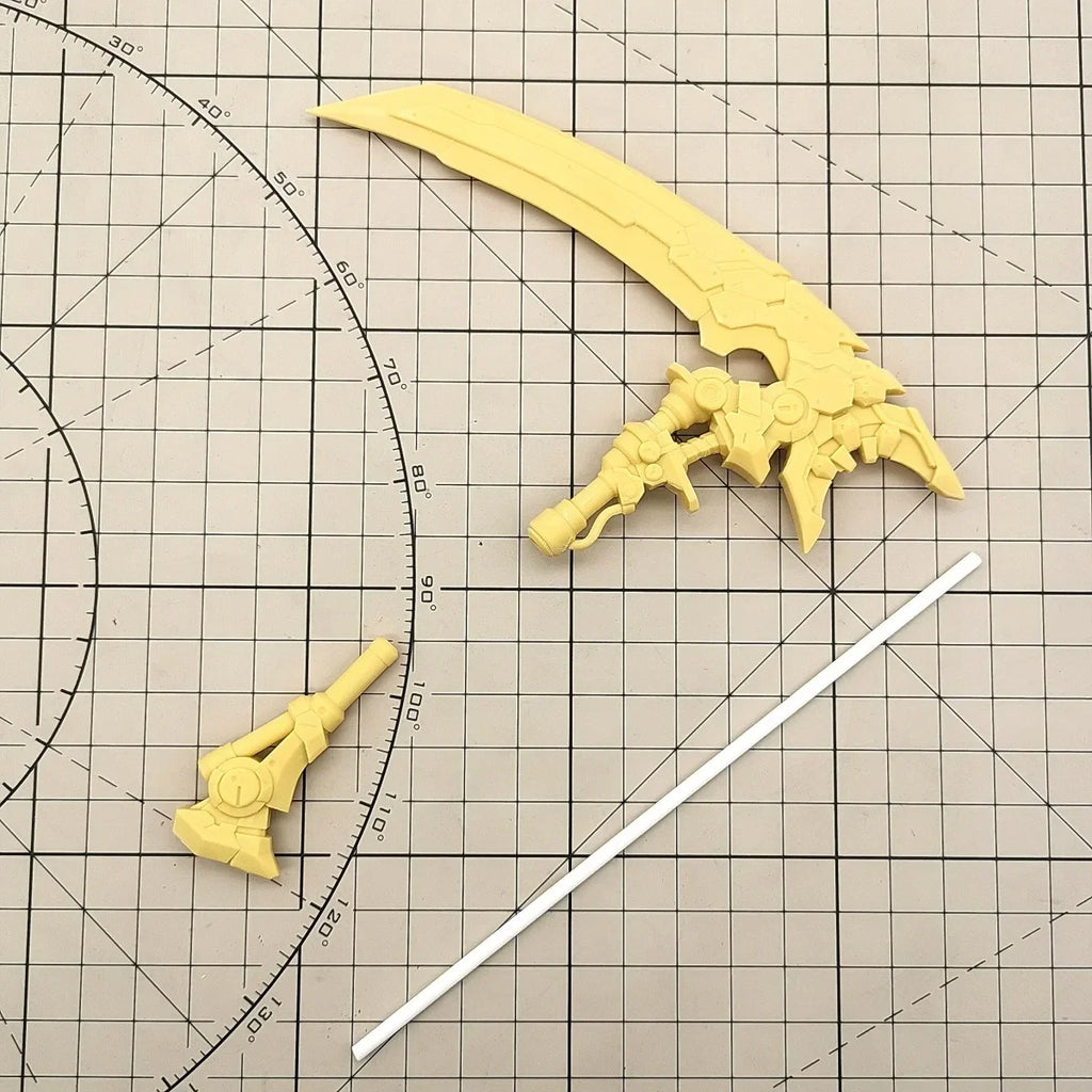 【No Figure】1/12 Scale Female Resin 3D Unpainted Conversion Parts Large Scythe Fit Kotobukiya Model For Collection For DIY