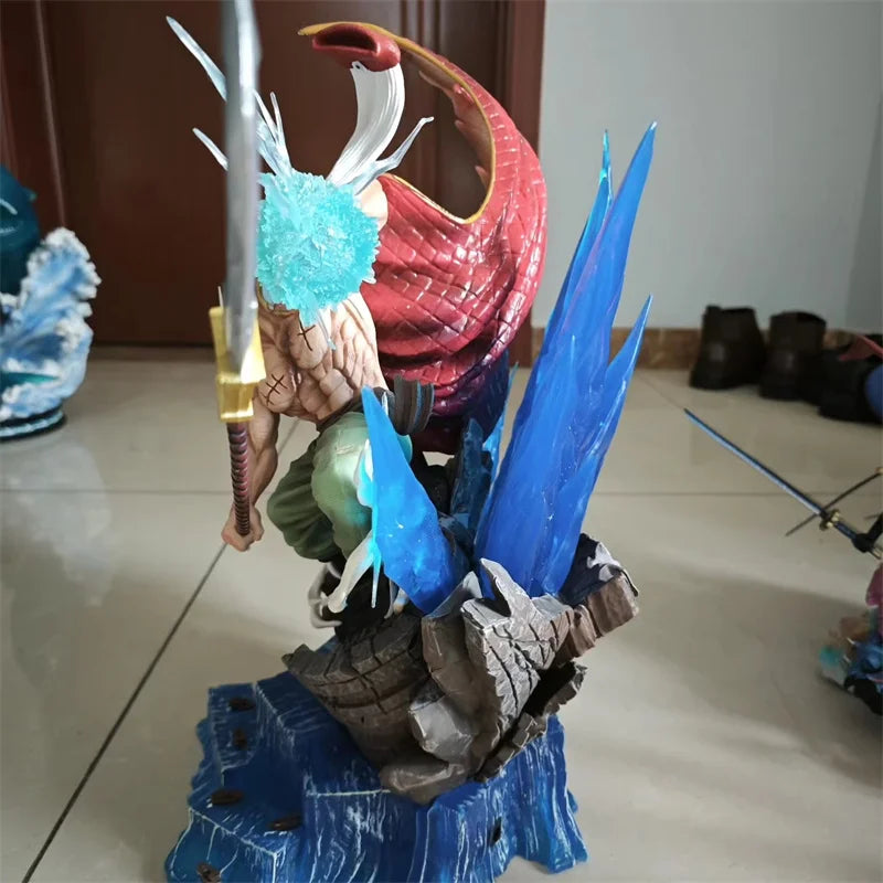 One Piece Anime Figure 38cm Edward Newgate Gk White Beard Action Figurine Fighting Pvc Model Decor Collectible Toy