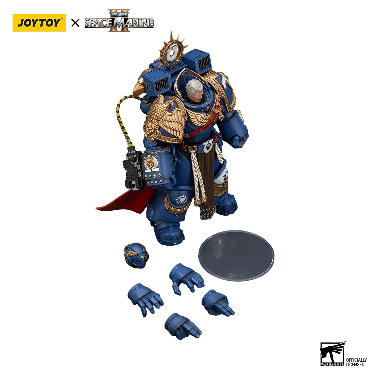 JOYTOY Warhammer 40K 1/18 Action Figure Ultramarines Marneus Calgar, Chapter Master Anime figures Toys Collection