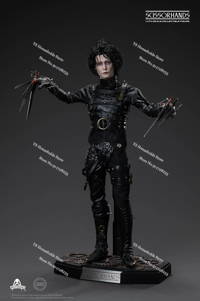 Art Figures AF-029A Stock 1/6 Collecitble Scissorhands Johny Deep Movie Action Figure Scar Face Delicate 12inch Soldier Gifts