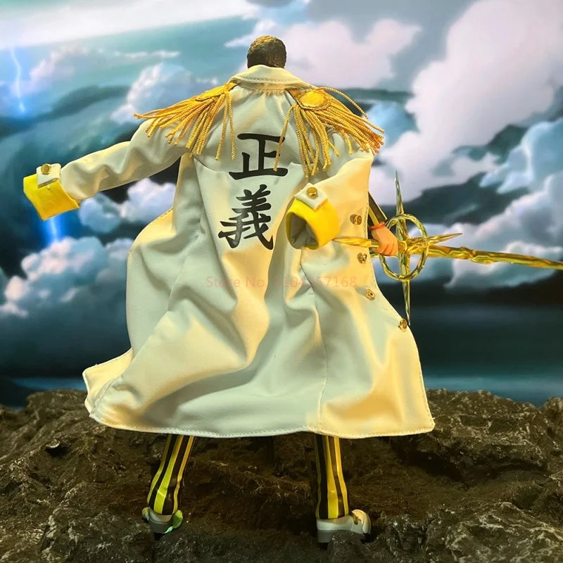 One Piece Shf Borsalino Admiral Cloak - 1/12 Scale Iron Wire Built-In Cosplay Accessory For Action Figure Gift
