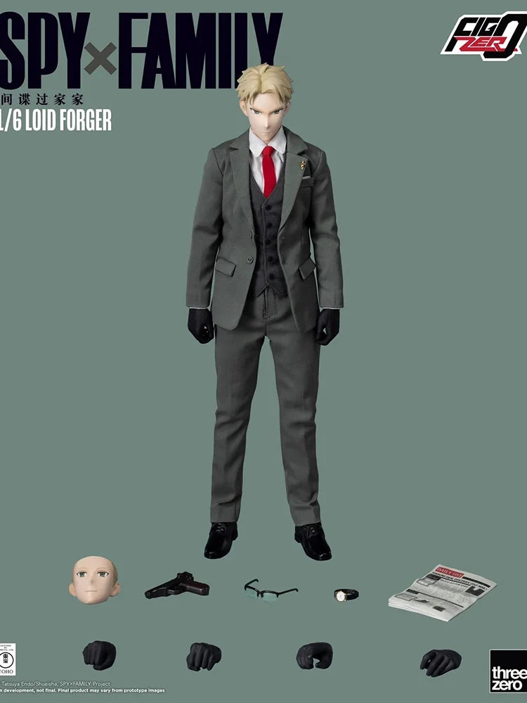 Threezero 3Z05040M0 1/6 Lord Forger Movable Boy Action Figure Anime SpyXFamily Role Delicate Mini 12" Full Set Soldier Figurine
